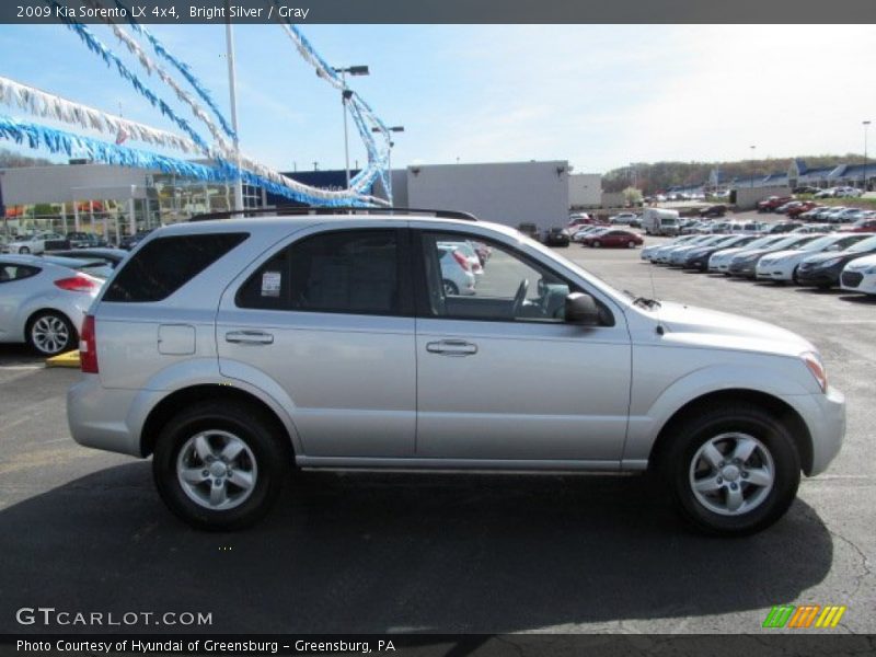 Bright Silver / Gray 2009 Kia Sorento LX 4x4