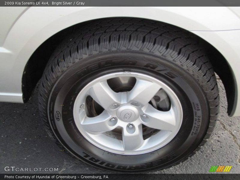 Bright Silver / Gray 2009 Kia Sorento LX 4x4