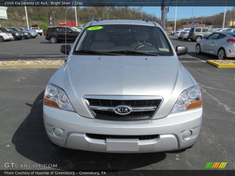 Bright Silver / Gray 2009 Kia Sorento LX 4x4
