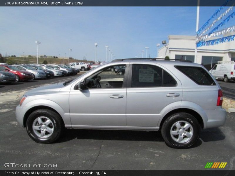 Bright Silver / Gray 2009 Kia Sorento LX 4x4