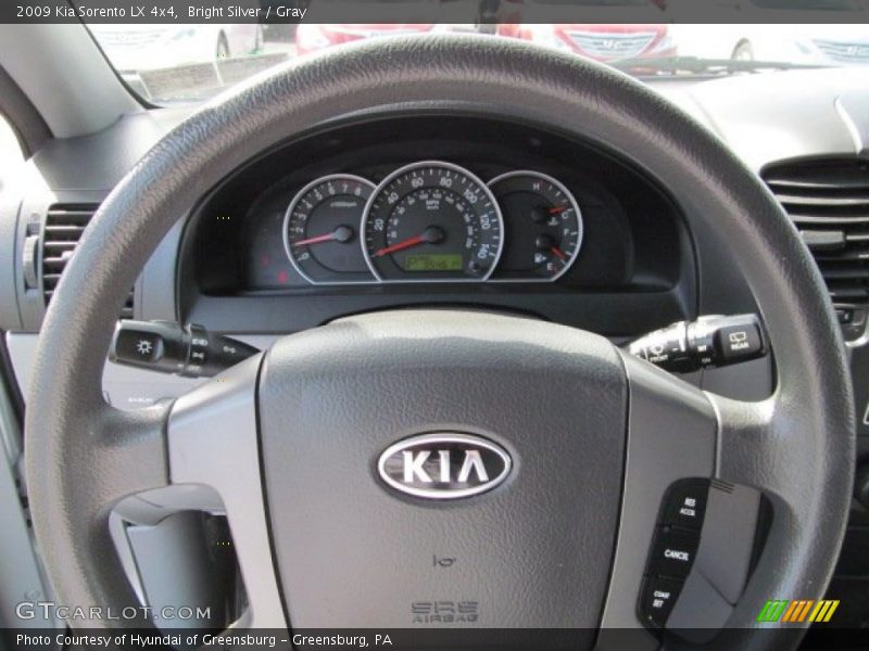 Bright Silver / Gray 2009 Kia Sorento LX 4x4