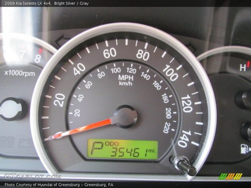 Bright Silver / Gray 2009 Kia Sorento LX 4x4