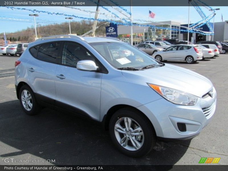 Aurora Blue / Taupe 2012 Hyundai Tucson GLS