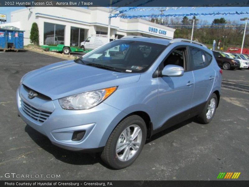 Aurora Blue / Taupe 2012 Hyundai Tucson GLS