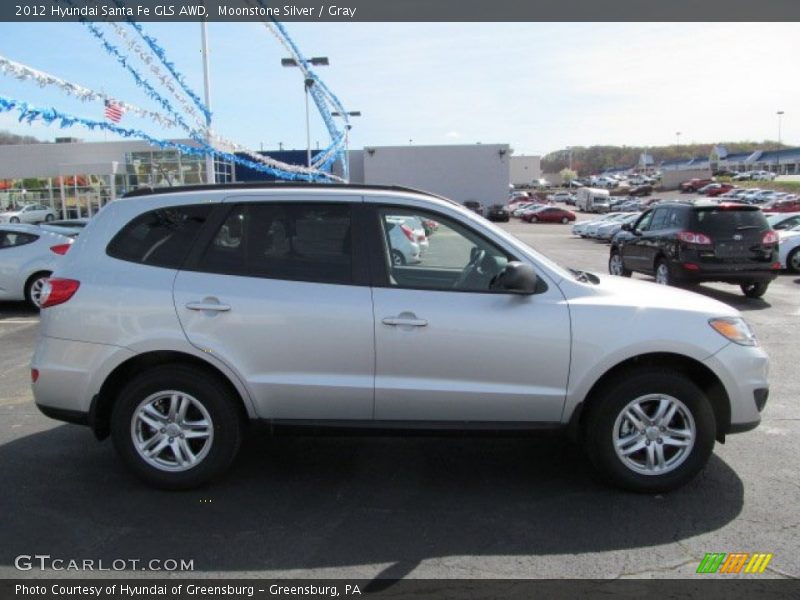 Moonstone Silver / Gray 2012 Hyundai Santa Fe GLS AWD