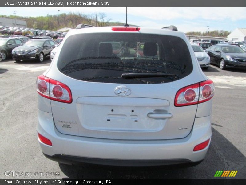 Moonstone Silver / Gray 2012 Hyundai Santa Fe GLS AWD