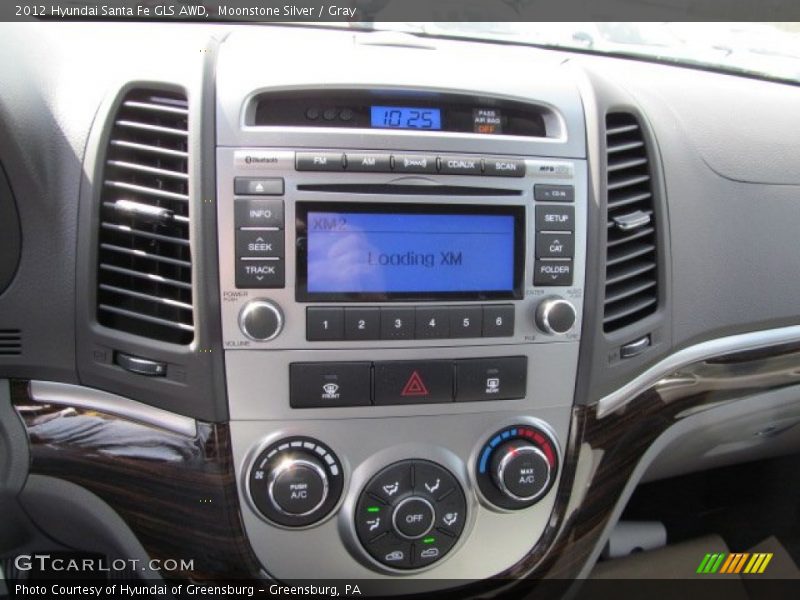 Moonstone Silver / Gray 2012 Hyundai Santa Fe GLS AWD