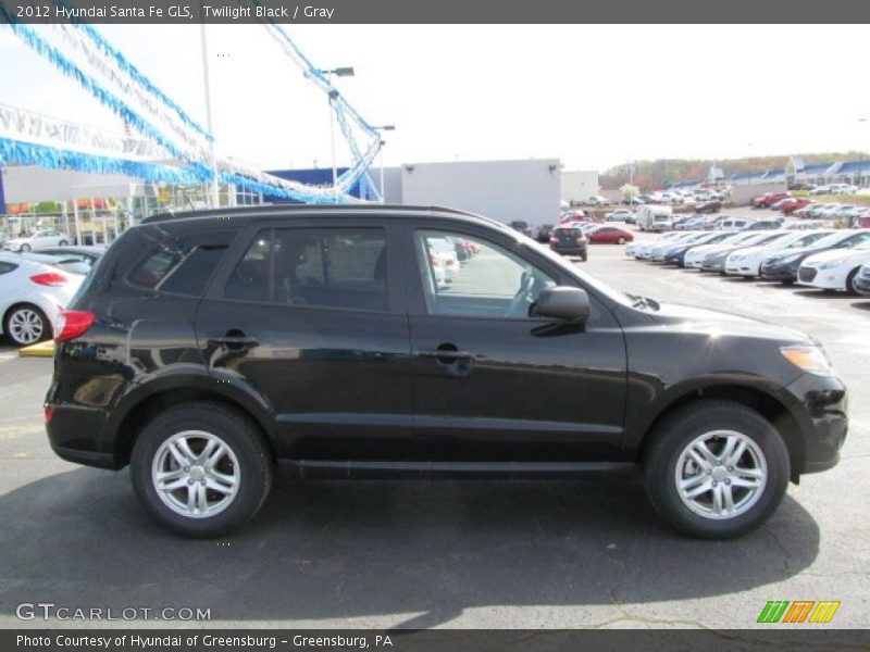 Twilight Black / Gray 2012 Hyundai Santa Fe GLS