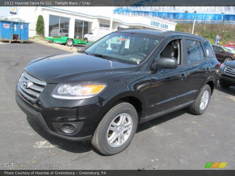 Twilight Black / Gray 2012 Hyundai Santa Fe GLS