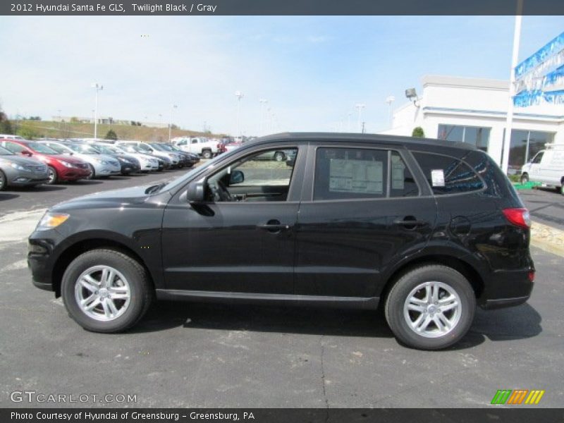 Twilight Black / Gray 2012 Hyundai Santa Fe GLS