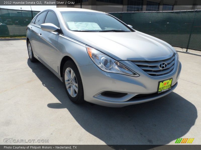 Radiant Silver / Gray 2012 Hyundai Sonata GLS