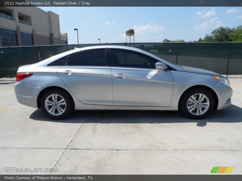 Radiant Silver / Gray 2012 Hyundai Sonata GLS
