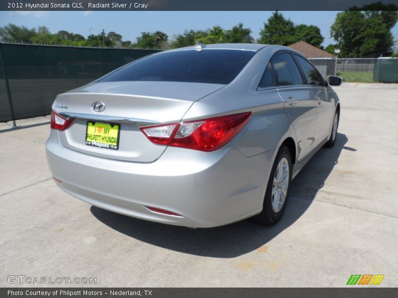 Radiant Silver / Gray 2012 Hyundai Sonata GLS