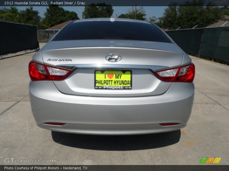 Radiant Silver / Gray 2012 Hyundai Sonata GLS