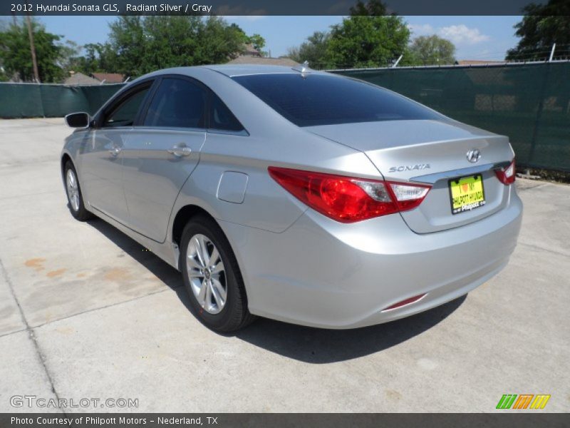 Radiant Silver / Gray 2012 Hyundai Sonata GLS