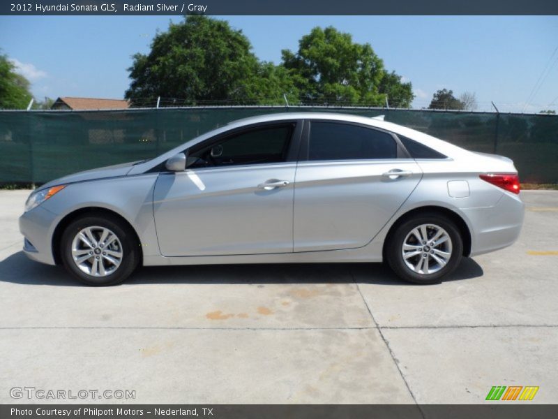 Radiant Silver / Gray 2012 Hyundai Sonata GLS