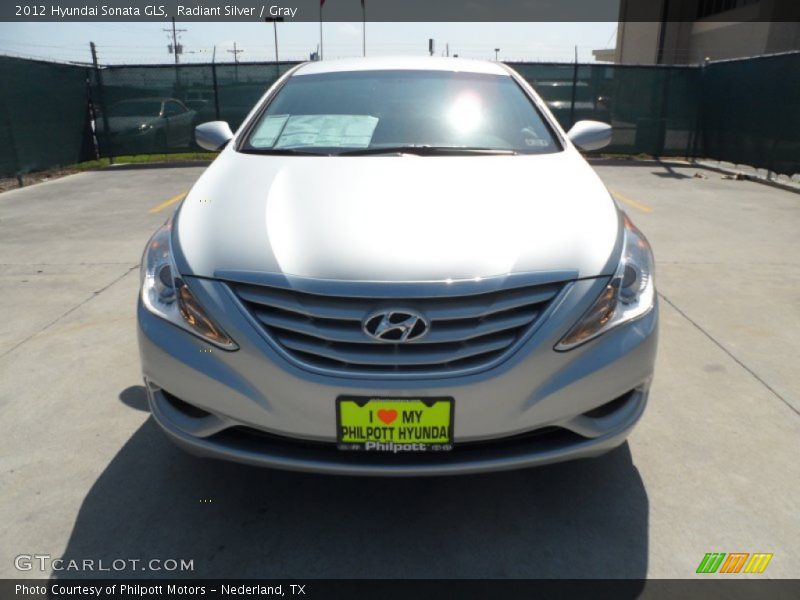 Radiant Silver / Gray 2012 Hyundai Sonata GLS
