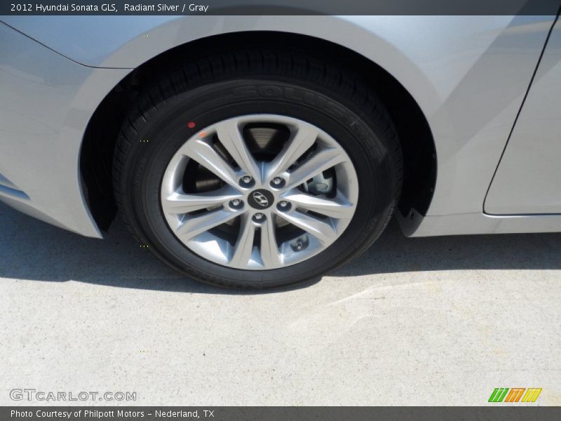 Radiant Silver / Gray 2012 Hyundai Sonata GLS