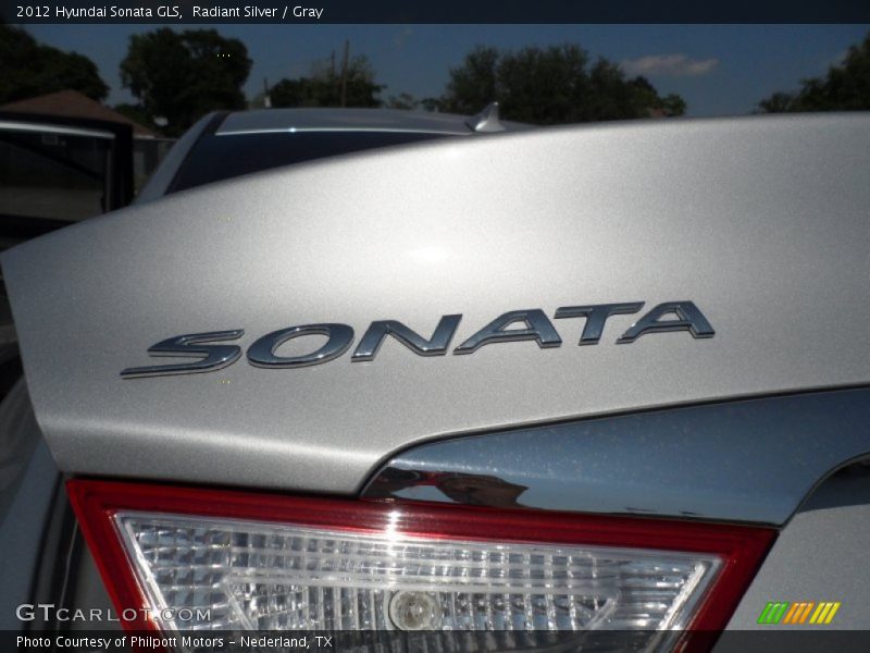 Radiant Silver / Gray 2012 Hyundai Sonata GLS
