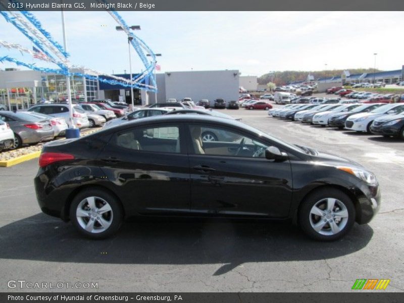 Midnight Black / Beige 2013 Hyundai Elantra GLS