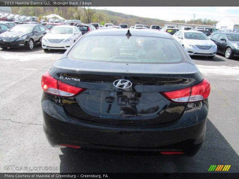 Midnight Black / Beige 2013 Hyundai Elantra GLS