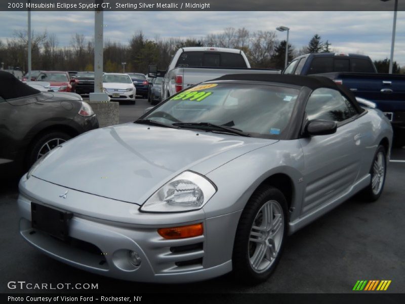 Sterling Silver Metallic / Midnight 2003 Mitsubishi Eclipse Spyder GT