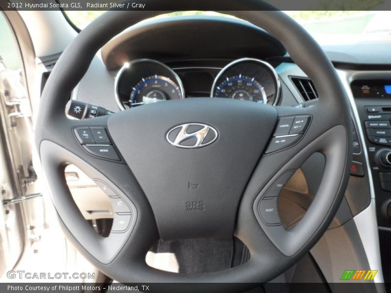 Radiant Silver / Gray 2012 Hyundai Sonata GLS