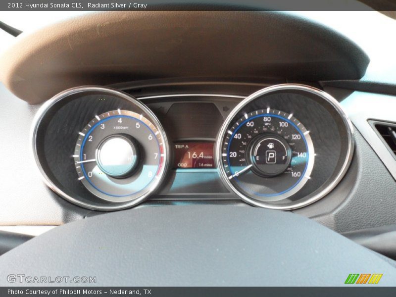 Radiant Silver / Gray 2012 Hyundai Sonata GLS