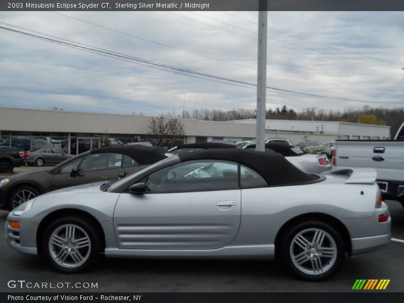Sterling Silver Metallic / Midnight 2003 Mitsubishi Eclipse Spyder GT