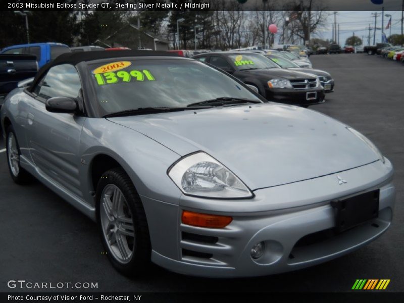 Sterling Silver Metallic / Midnight 2003 Mitsubishi Eclipse Spyder GT