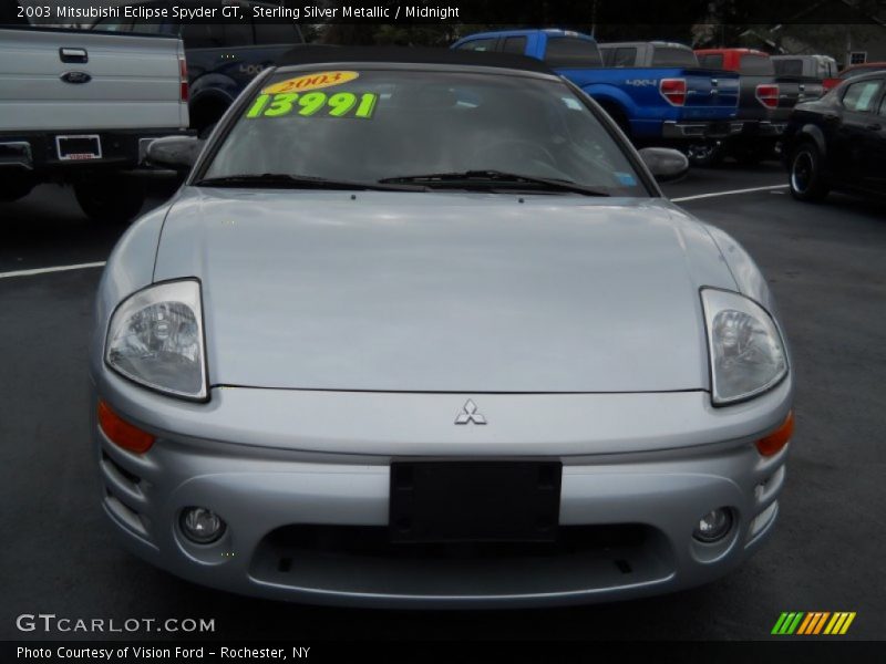 Sterling Silver Metallic / Midnight 2003 Mitsubishi Eclipse Spyder GT
