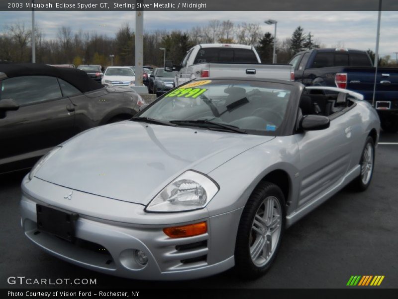Sterling Silver Metallic / Midnight 2003 Mitsubishi Eclipse Spyder GT
