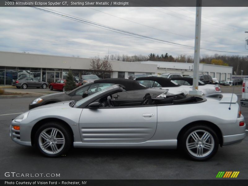 Sterling Silver Metallic / Midnight 2003 Mitsubishi Eclipse Spyder GT