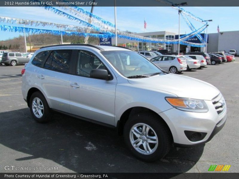 Moonstone Silver / Gray 2012 Hyundai Santa Fe GLS