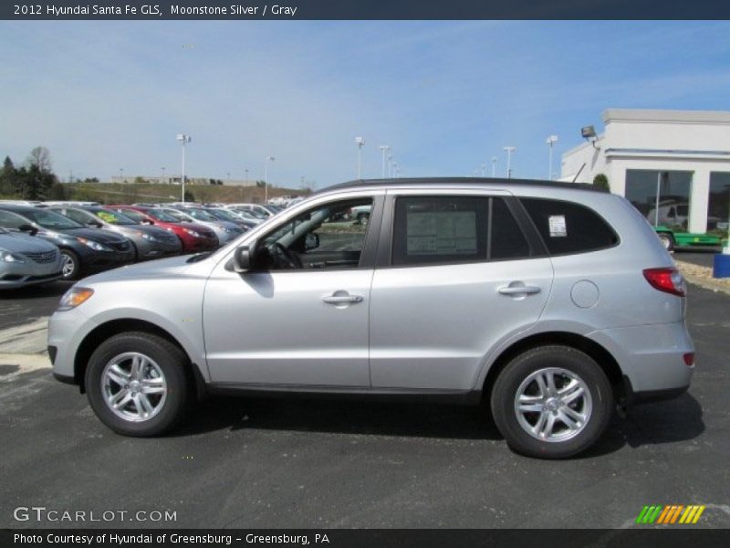 Moonstone Silver / Gray 2012 Hyundai Santa Fe GLS