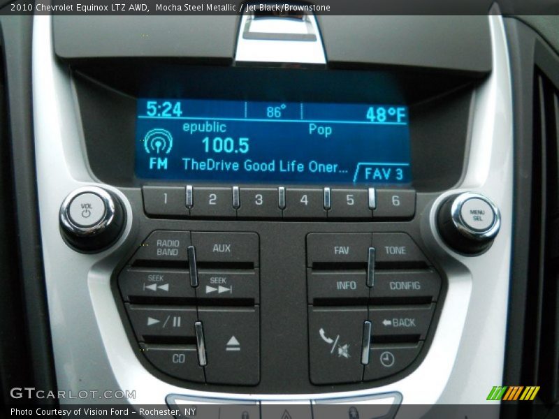 Mocha Steel Metallic / Jet Black/Brownstone 2010 Chevrolet Equinox LTZ AWD