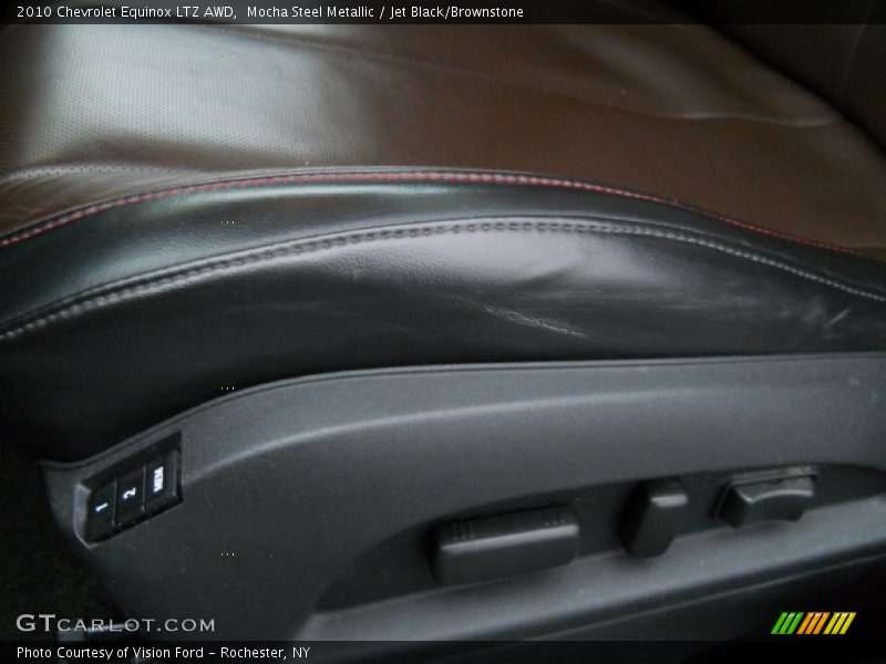 Mocha Steel Metallic / Jet Black/Brownstone 2010 Chevrolet Equinox LTZ AWD