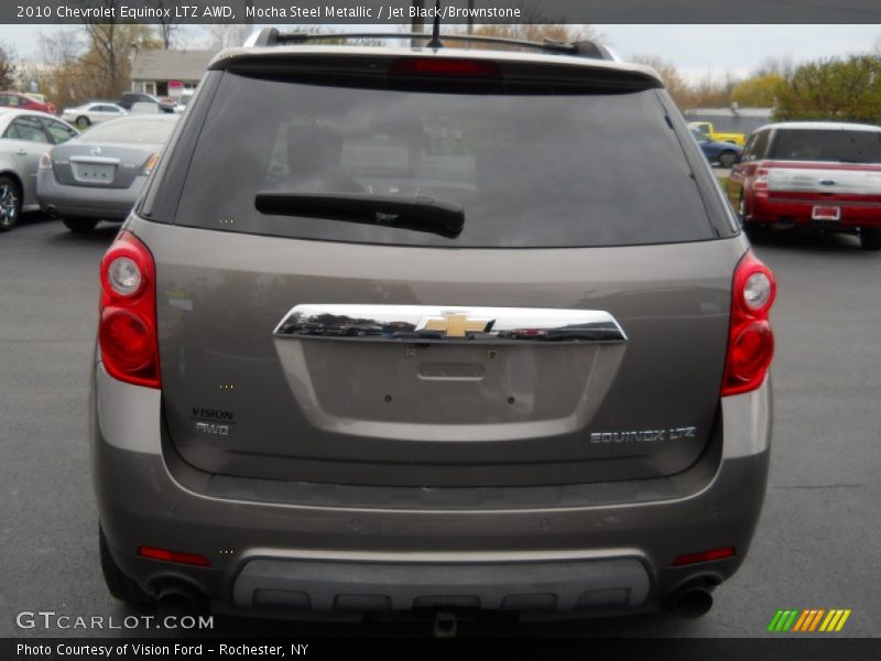 Mocha Steel Metallic / Jet Black/Brownstone 2010 Chevrolet Equinox LTZ AWD