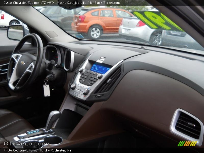 Mocha Steel Metallic / Jet Black/Brownstone 2010 Chevrolet Equinox LTZ AWD