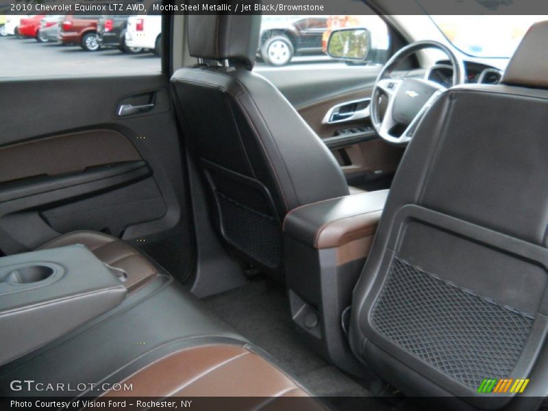 Mocha Steel Metallic / Jet Black/Brownstone 2010 Chevrolet Equinox LTZ AWD