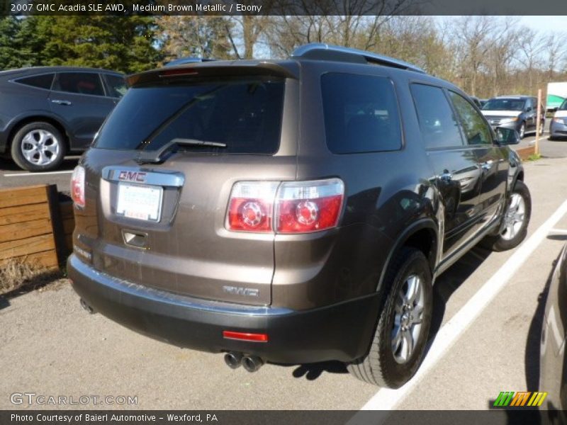 Medium Brown Metallic / Ebony 2007 GMC Acadia SLE AWD