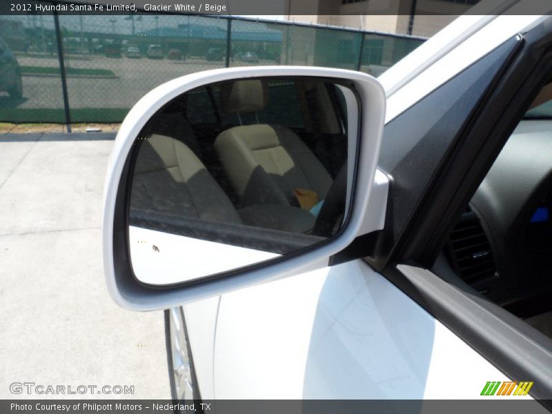 Glacier White / Beige 2012 Hyundai Santa Fe Limited