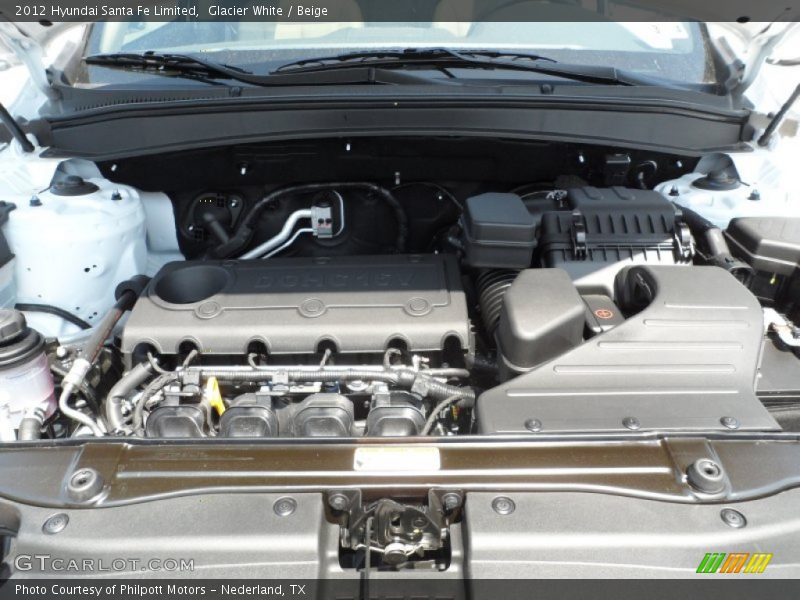 Glacier White / Beige 2012 Hyundai Santa Fe Limited