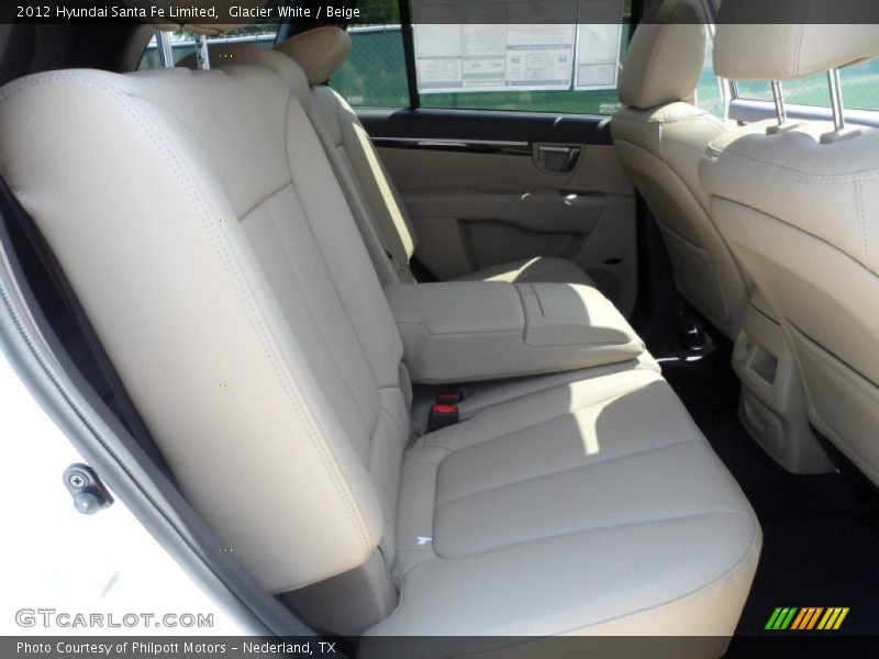 Glacier White / Beige 2012 Hyundai Santa Fe Limited