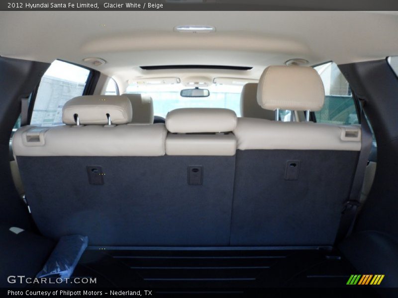 Glacier White / Beige 2012 Hyundai Santa Fe Limited