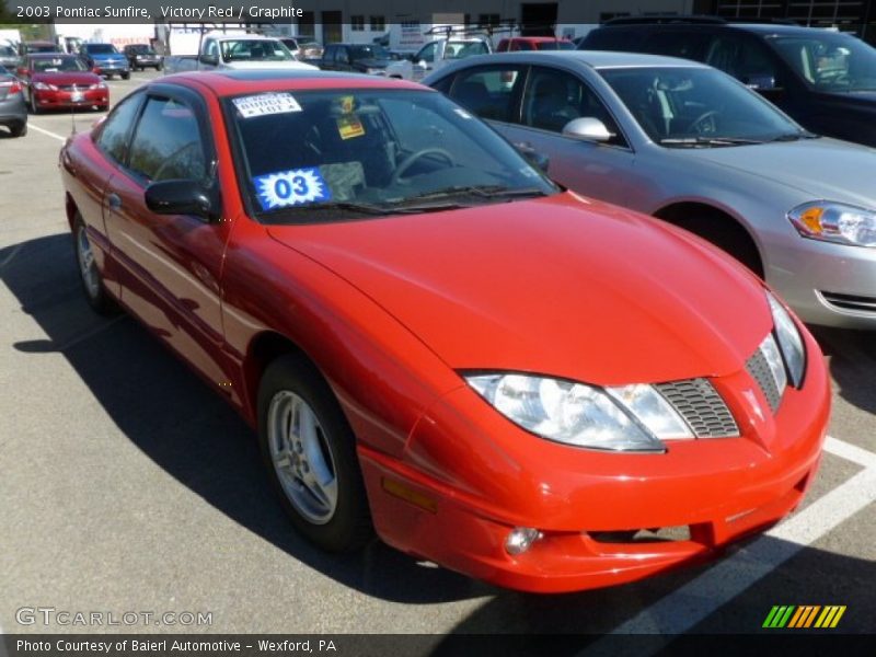 Victory Red / Graphite 2003 Pontiac Sunfire