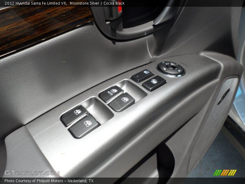 Moonstone Silver / Cocoa Black 2012 Hyundai Santa Fe Limited V6