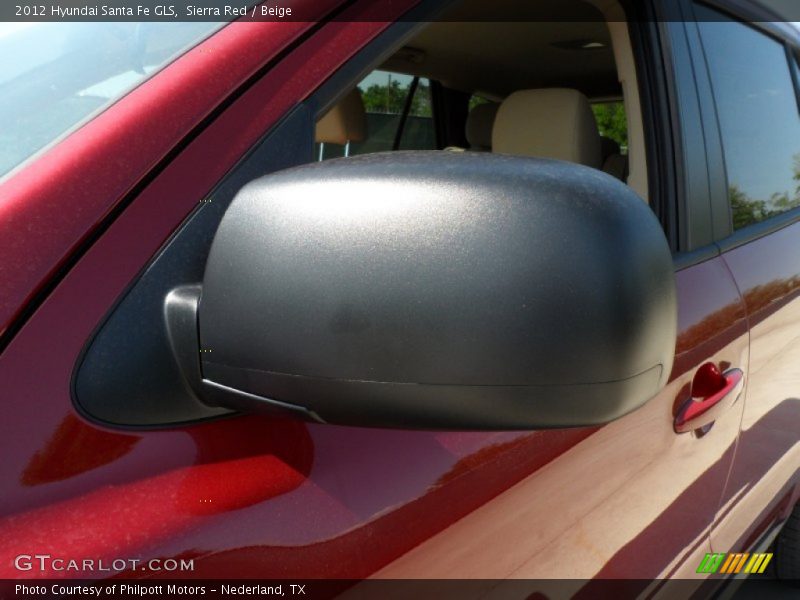 Sierra Red / Beige 2012 Hyundai Santa Fe GLS