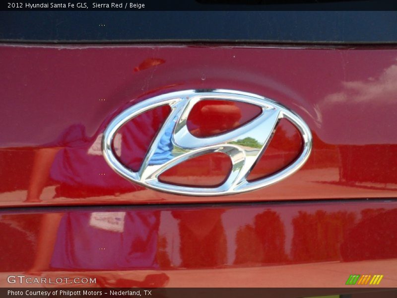 Sierra Red / Beige 2012 Hyundai Santa Fe GLS