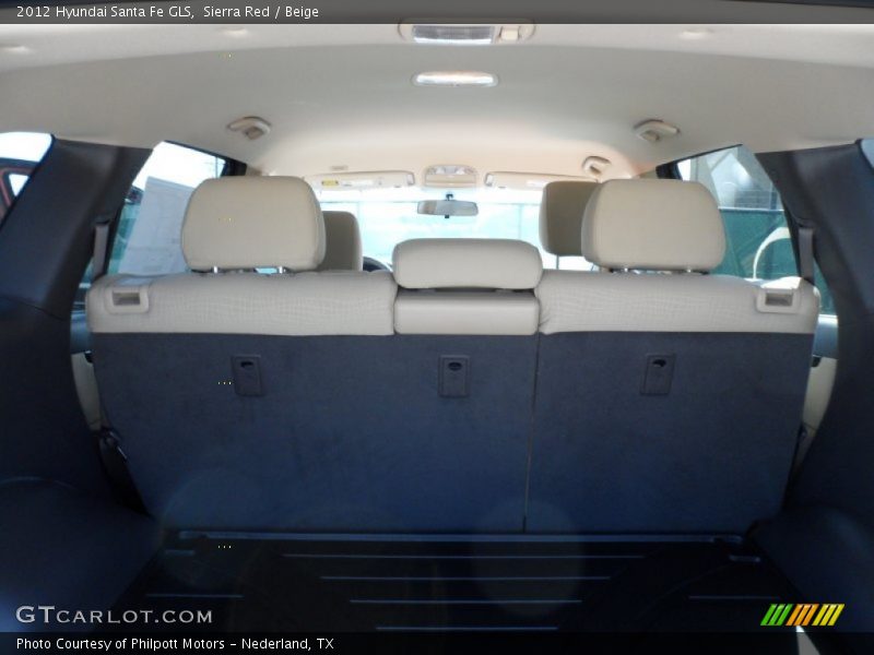 Sierra Red / Beige 2012 Hyundai Santa Fe GLS